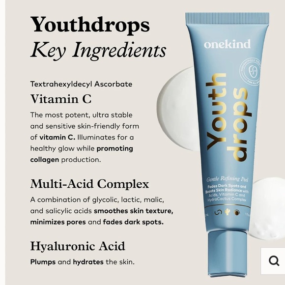 Onekind Aciddrops Overnight Resurfacing Serum full size 1oz - Picture 3 of 10